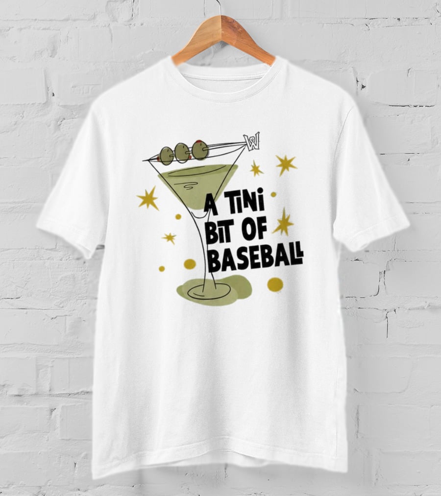 WooSox 2026 A Tini Bit Of Baseball Martini Olives Stars T-Shirt
