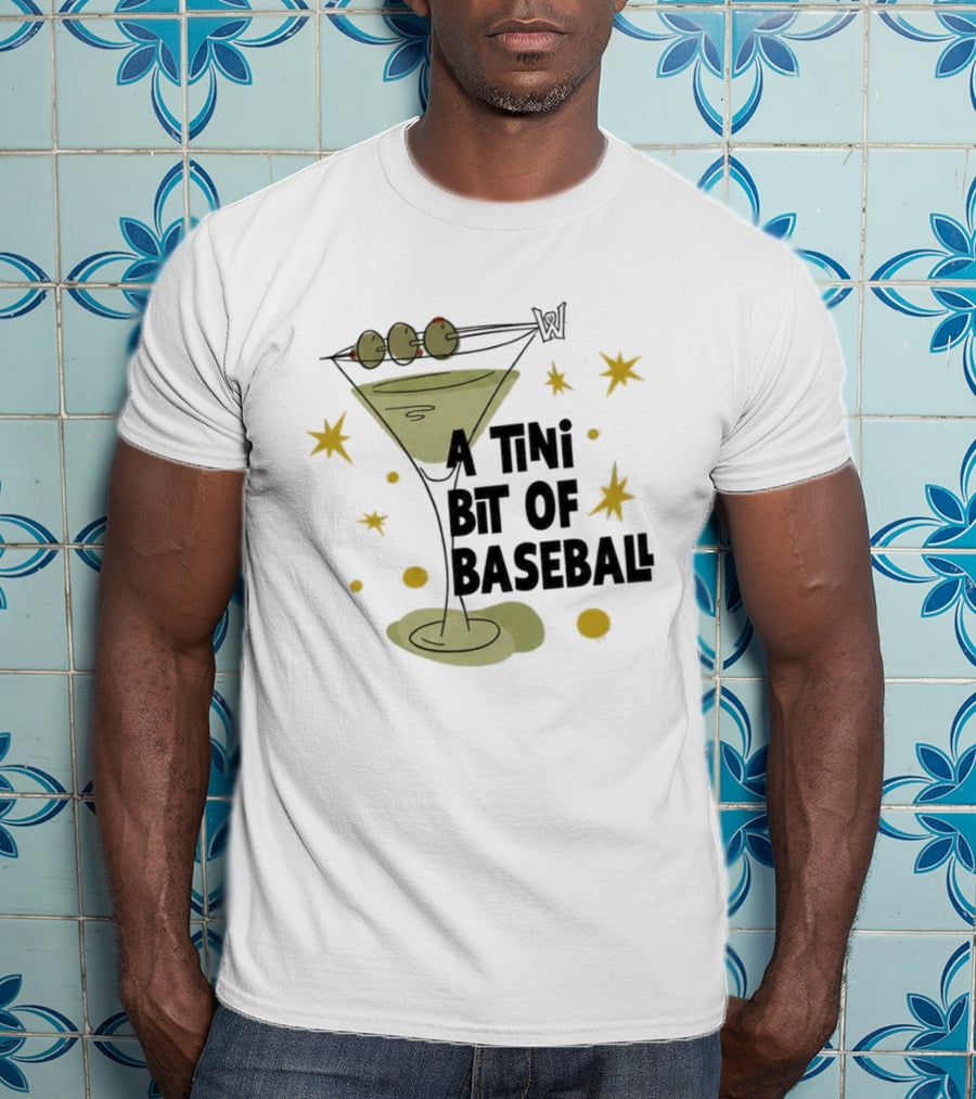 WooSox 2026 A Tini Bit Of Baseball Martini Olives Stars T-Shirt