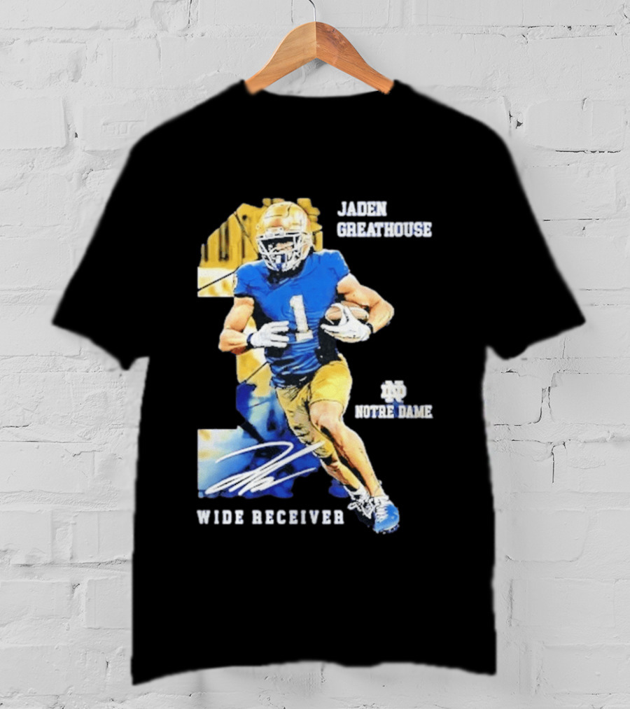 Jaden Greathouse 1 Notre Dame Wide Receiver Football Player T-Shirt