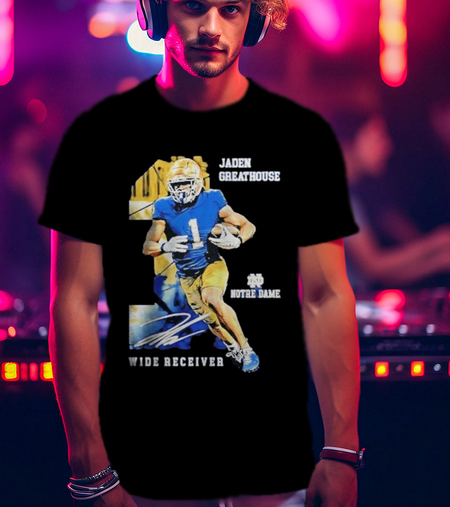 Jaden Greathouse 1 Notre Dame Wide Receiver Football Player T-Shirt