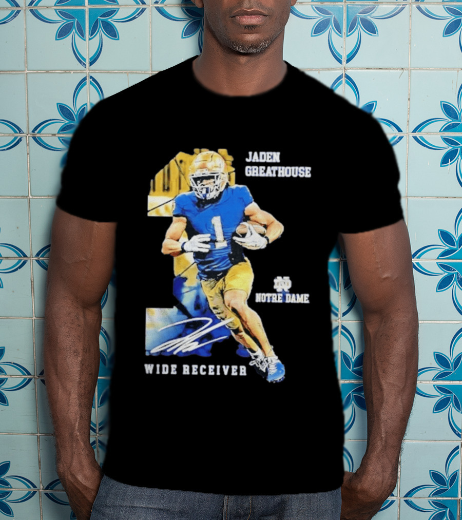Jaden Greathouse 1 Notre Dame Wide Receiver Football Player T-Shirt