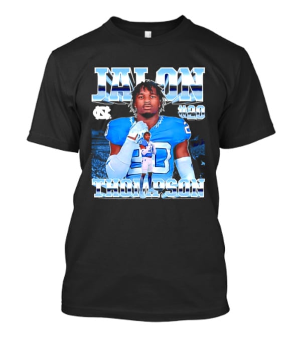 Jalon Thompson 20 North Carolina Tar Heels NCAA Football T-Shirt