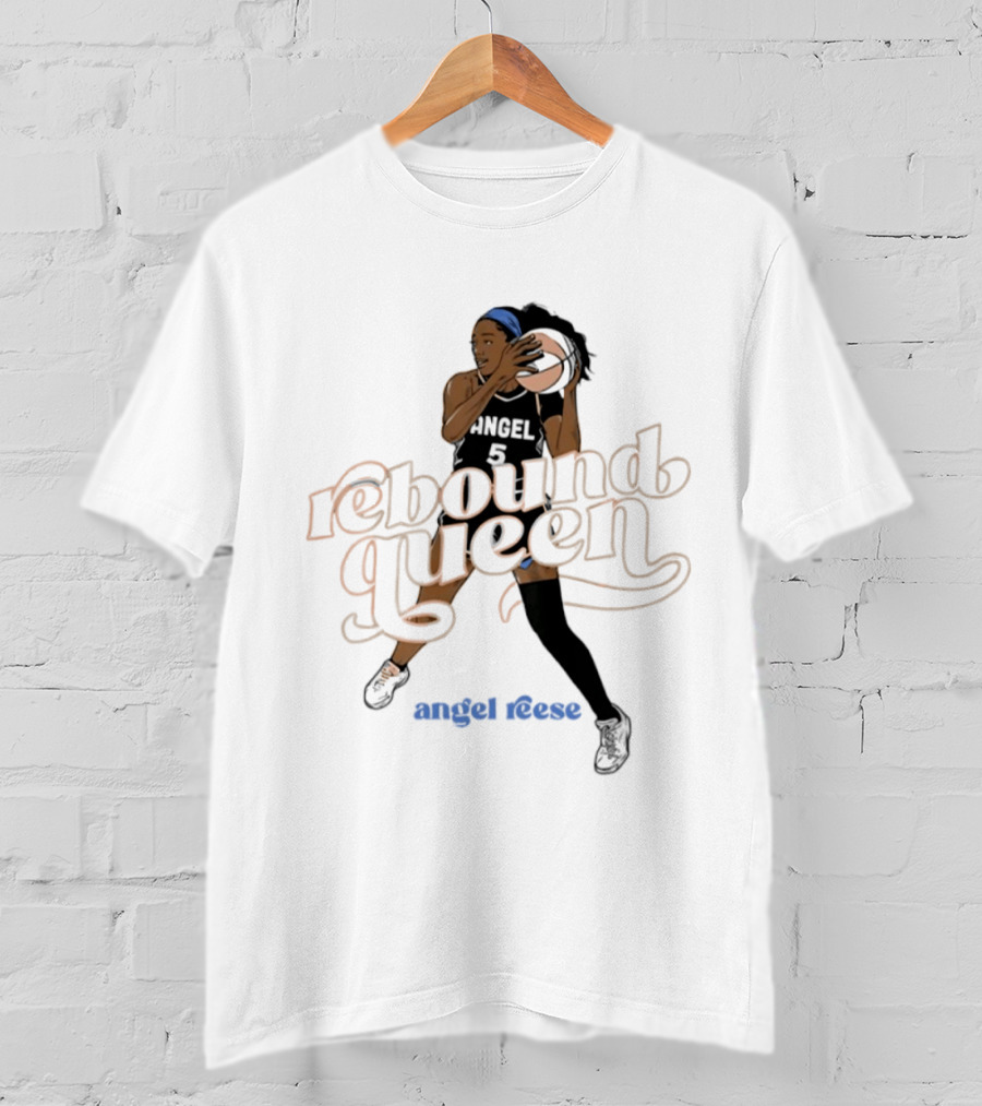 Angel Reese Rebound Queen Basketball Star T-Shirt