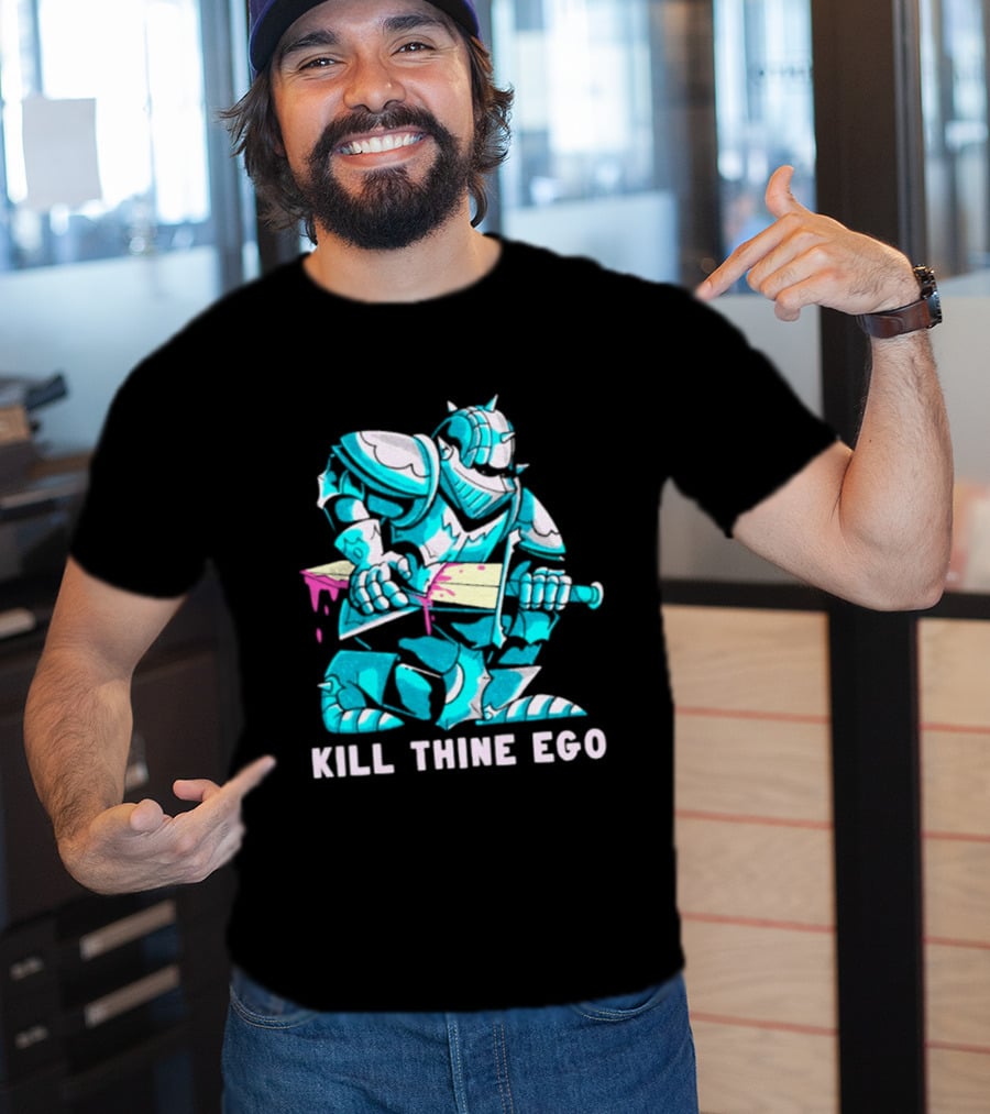 Kill Thine Ego Knight Stoicism Sword Philosophy Armor T-Shirt