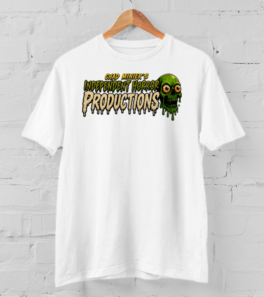 Chad Minier's Independent Horror Productions Skull Zombie T-Shirt