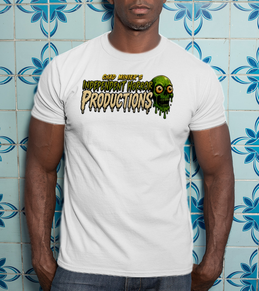 Chad Minier's Independent Horror Productions Skull Zombie T-Shirt