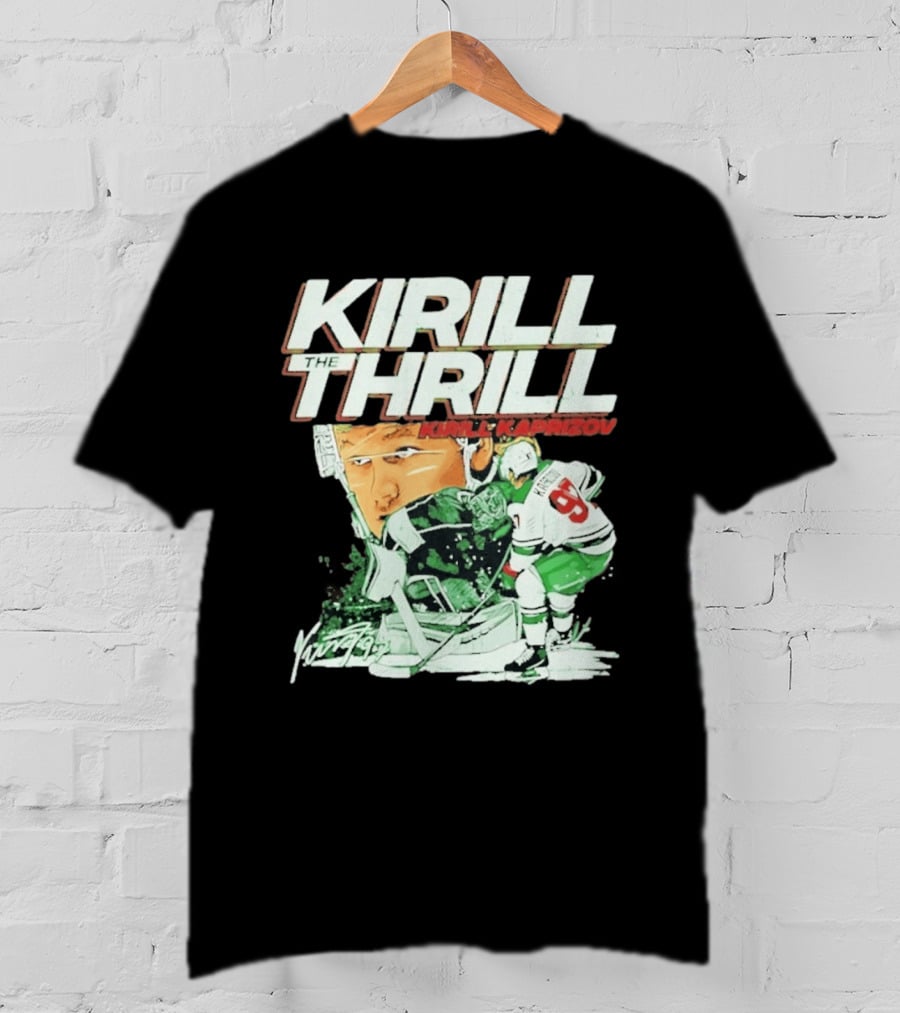 Kirill Kaprizov The Thrill Minnesota Wild Hockey Player Krill T-Shirt