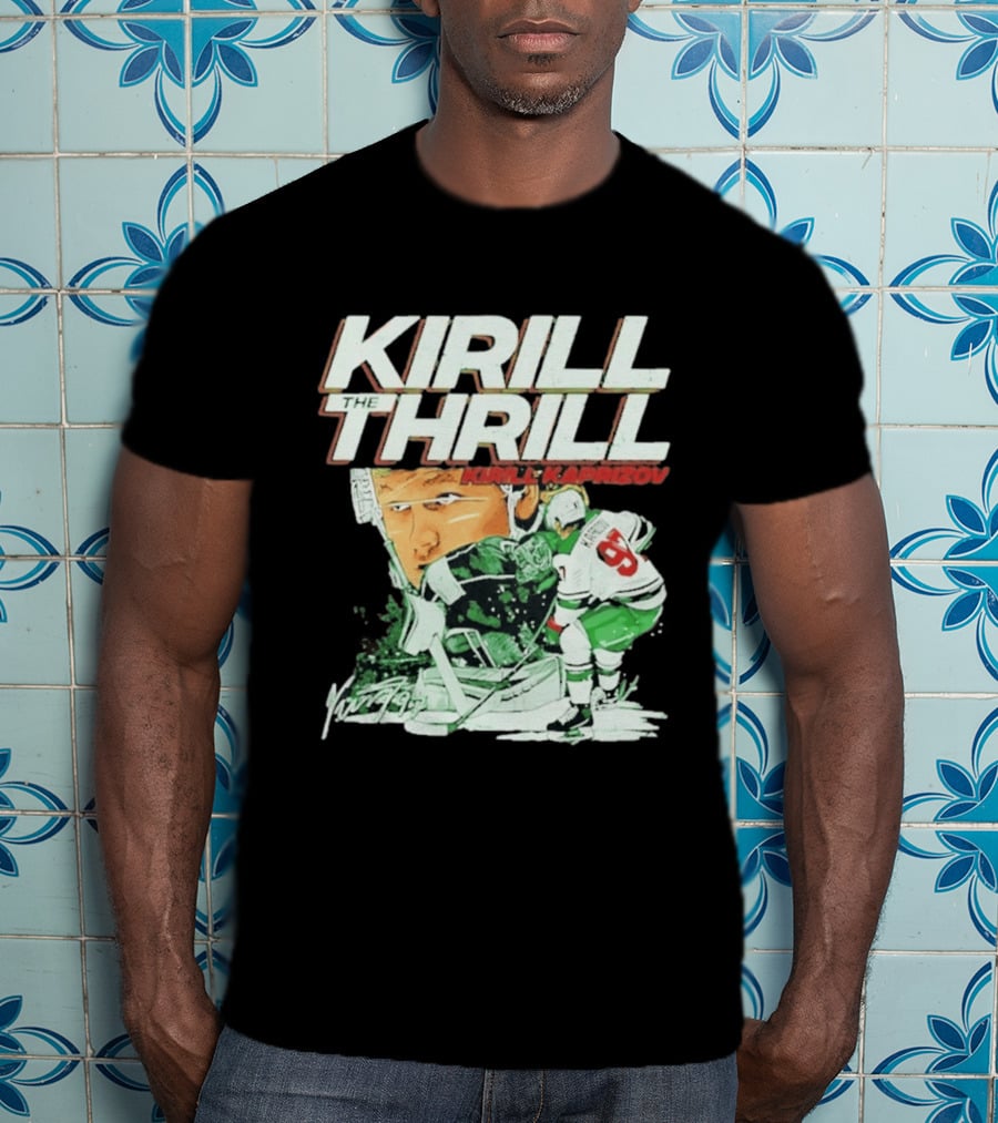 Kirill Kaprizov The Thrill Minnesota Wild Hockey Player Krill T-Shirt