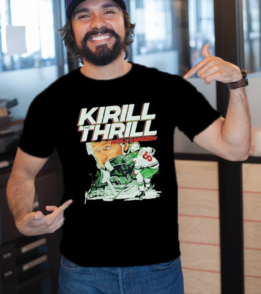 Kirill Kaprizov The Thrill Minnesota Wild Hockey Player Krill T-Shirt
