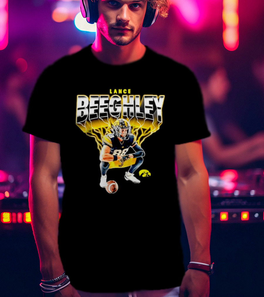 Lance Beeghley Iowa Hawkeyes Football Player Dynamic Sports T-Shirt