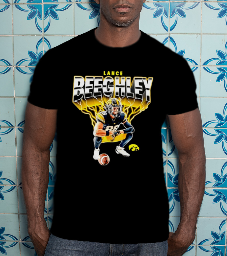 Lance Beeghley Iowa Hawkeyes Football Player Dynamic Sports T-Shirt