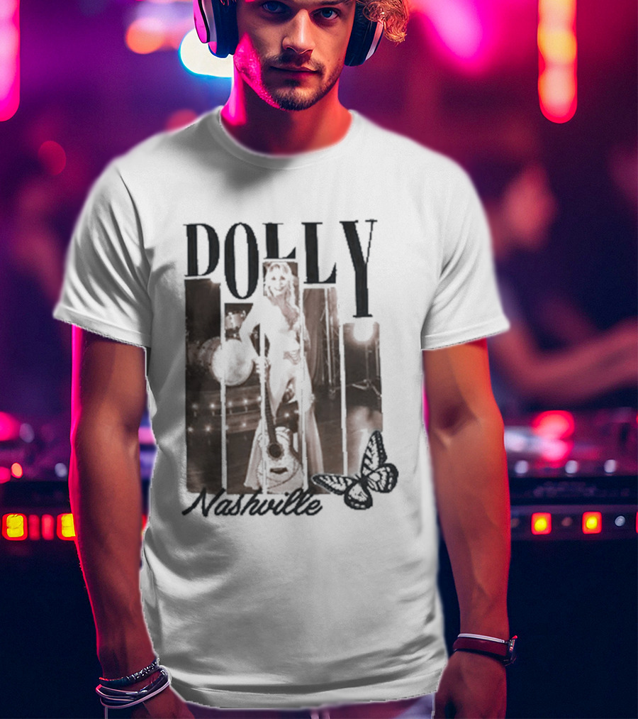 Dolly Parton Nashville Country Music Icon Microphone T-Shirt