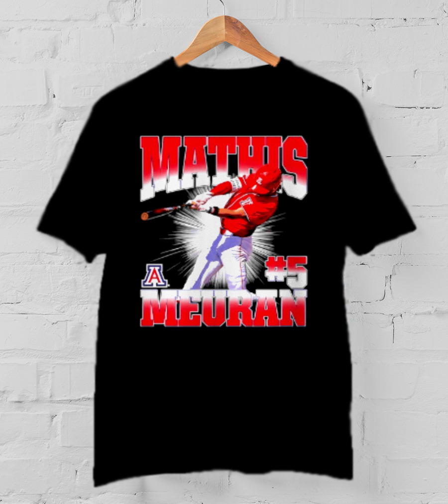 Mathis Meurant #5 Arizona Wildcats NCAA Baseball Player T-Shirt
