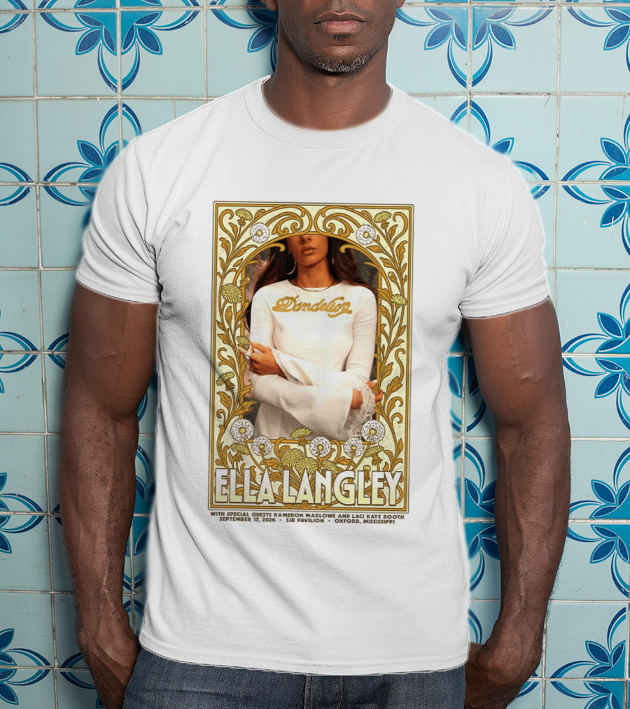 Ella Langley Dandelion Oxford Mississippi Concert September 17 2026 SJB Pavilion T-Shirt