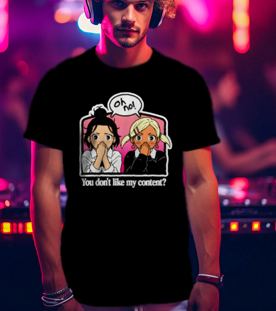 Oh No Muko And Miko Dandadan You Don't Like My Content Anime T-Shirt