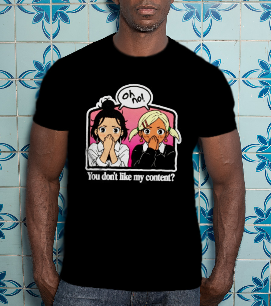 Oh No Muko And Miko Dandadan You Don't Like My Content Anime T-Shirt