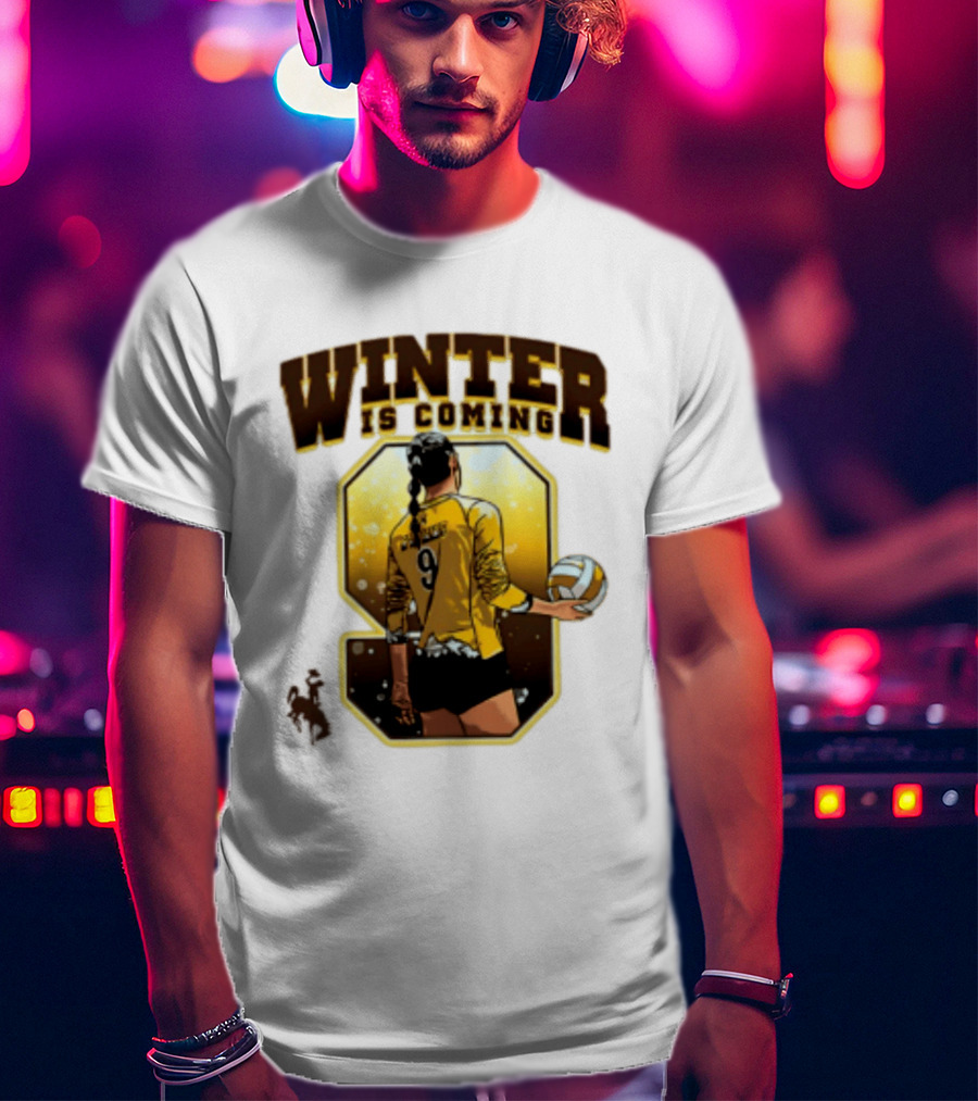 Emma Winter 9 Is Coming Wyoming Cowboys NCAA Women's Volleyball T-Shirt