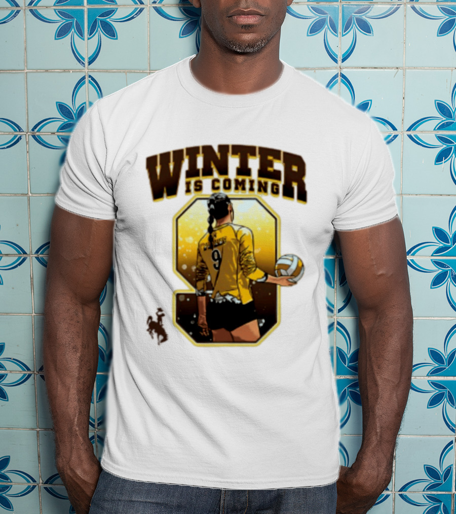 Emma Winter 9 Is Coming Wyoming Cowboys NCAA Women's Volleyball T-Shirt