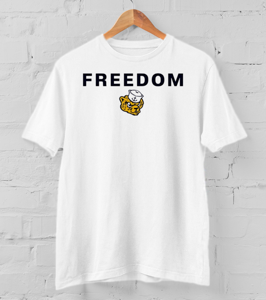 Freedom Michigan Wolverines Wolervbear T-Shirt