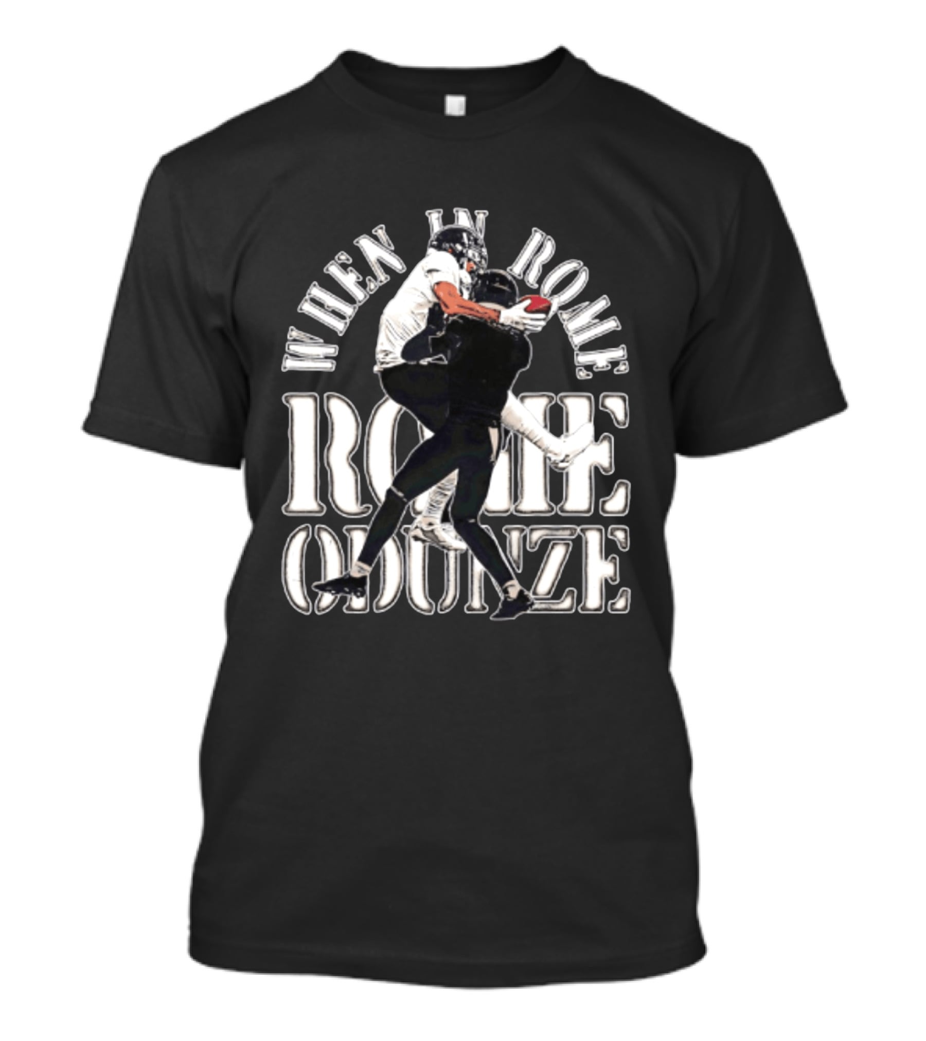 When In Rome Odunze Chicago Bears Football Sports Fan Gear T-Shirt