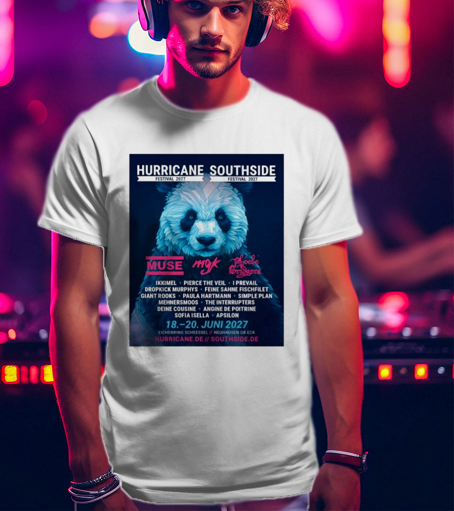 Hurricane Southside Festival 2027 Muse MGK Phoebe Bridgers Ikkimel June 18 20 Eichenring Scheessel Neuhause Ob Eck T-Shirt