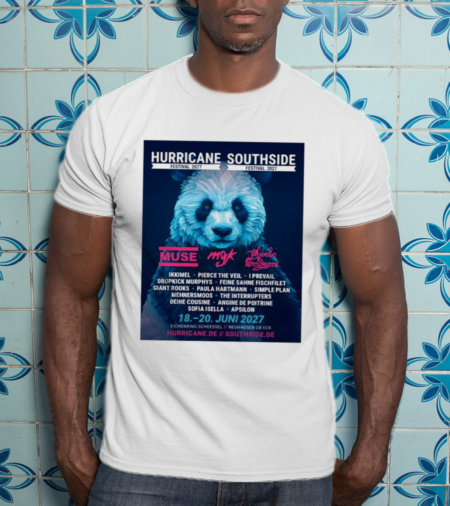 Hurricane Southside Festival 2027 Muse MGK Phoebe Bridgers Ikkimel June 18 20 Eichenring Scheessel Neuhause Ob Eck T-Shirt