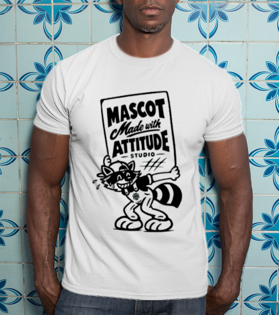 Mascot Made With Attitude Raccoon T-Shirt