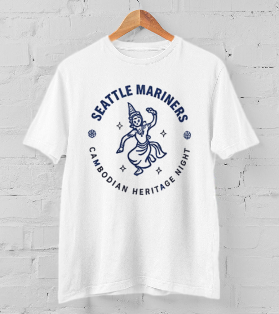 Seattle Mariners Cambodian Heritage Night 2026 Traditional Dancer T-Shirt