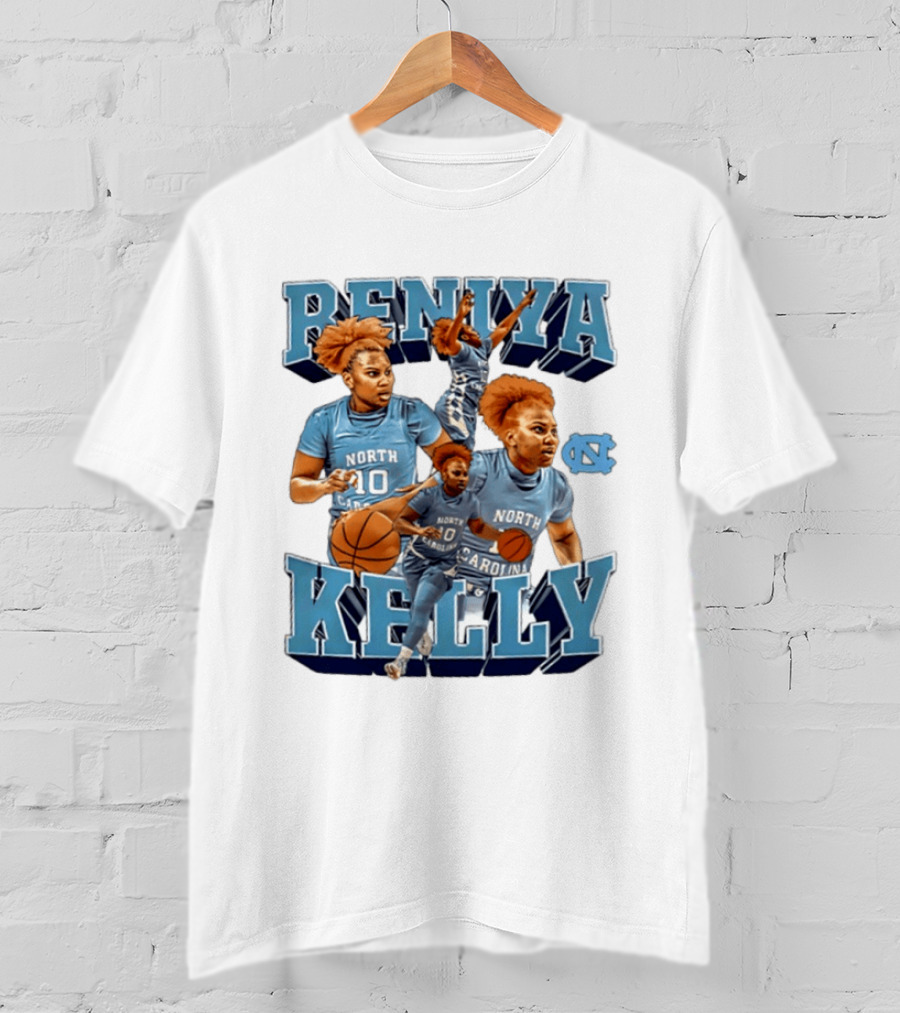 Reniya Kelly 10 North Carolina Tar Heels NCAA Women's Basketball Star T-Shirt