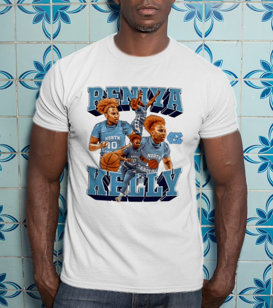 Reniya Kelly 10 North Carolina Tar Heels NCAA Women's Basketball Star T-Shirt