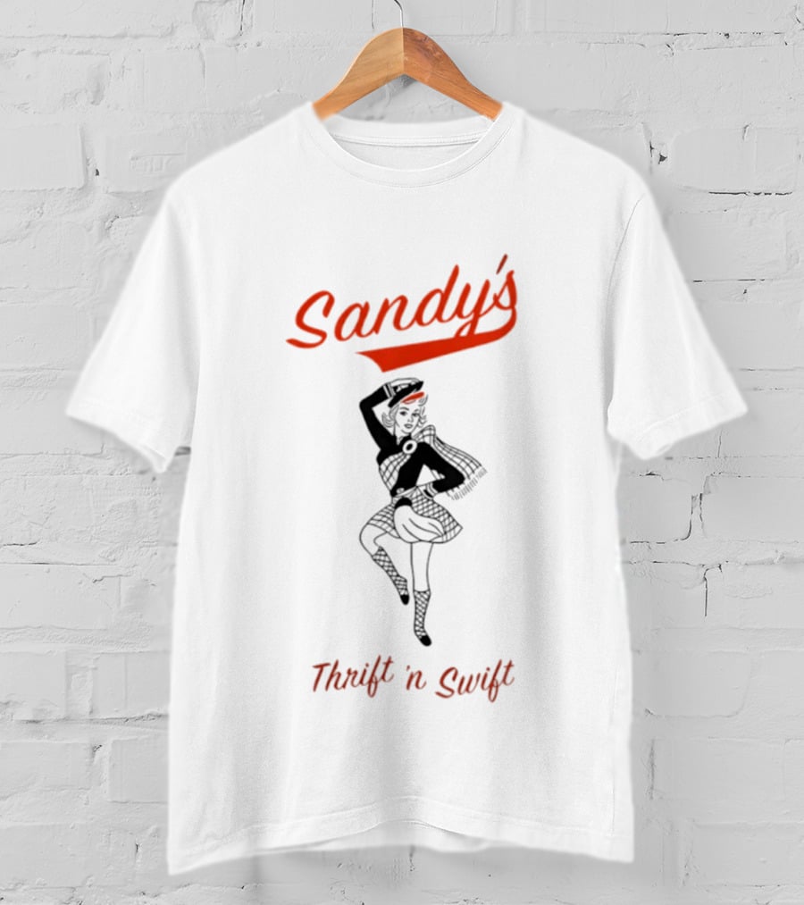 Sandy's Thrift 'n Swift Retro Style Vintage Vibe T-Shirt