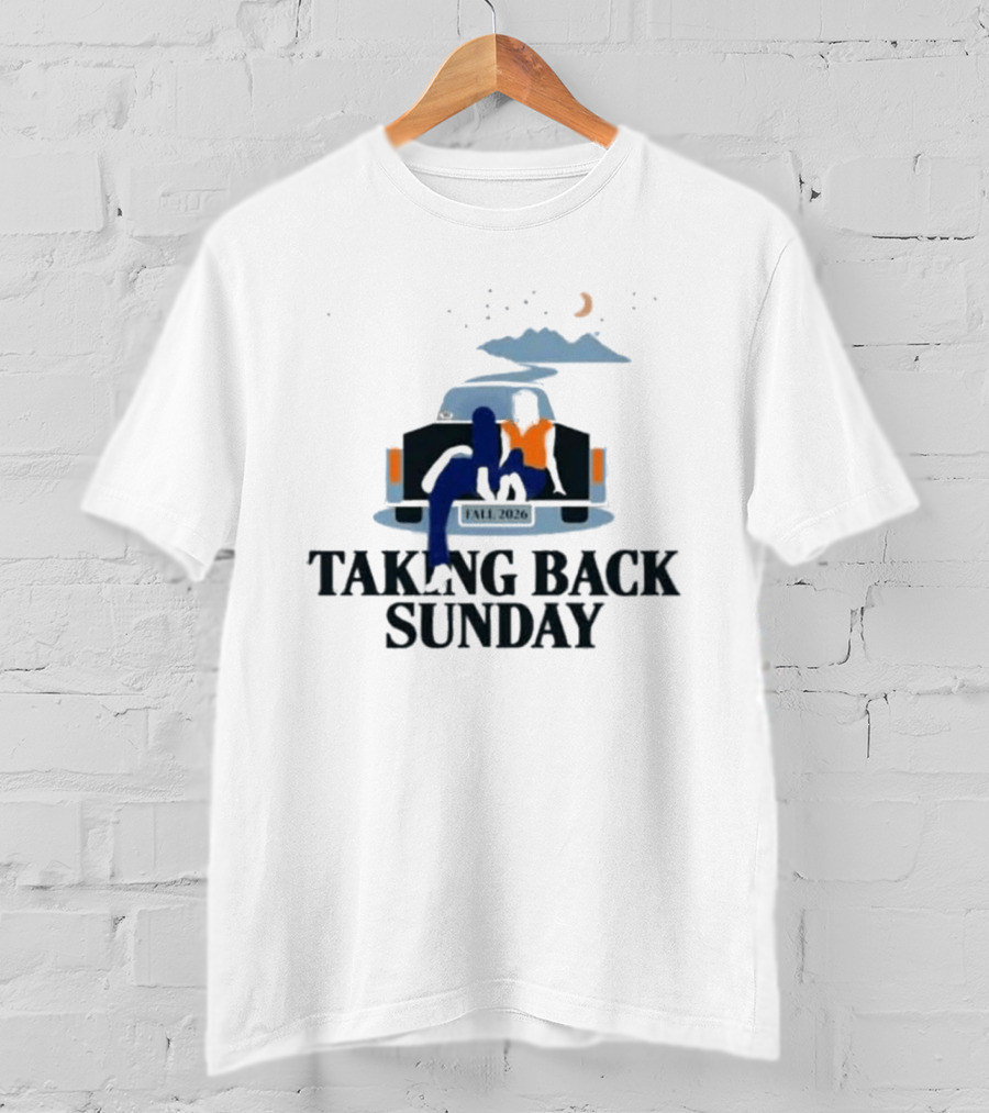 Taking Back Sunday Fall 2026 Tour Classic Car Scene T-Shirt