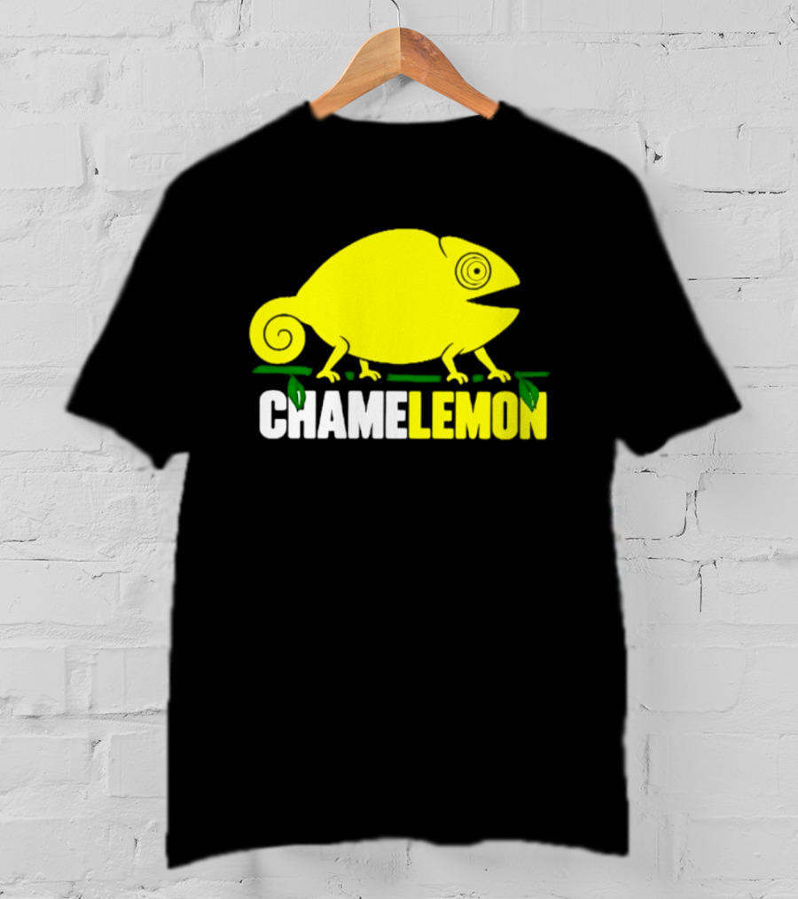 Chamelemon Chameleon Lemon Blend With Leaf Accent T-Shirt