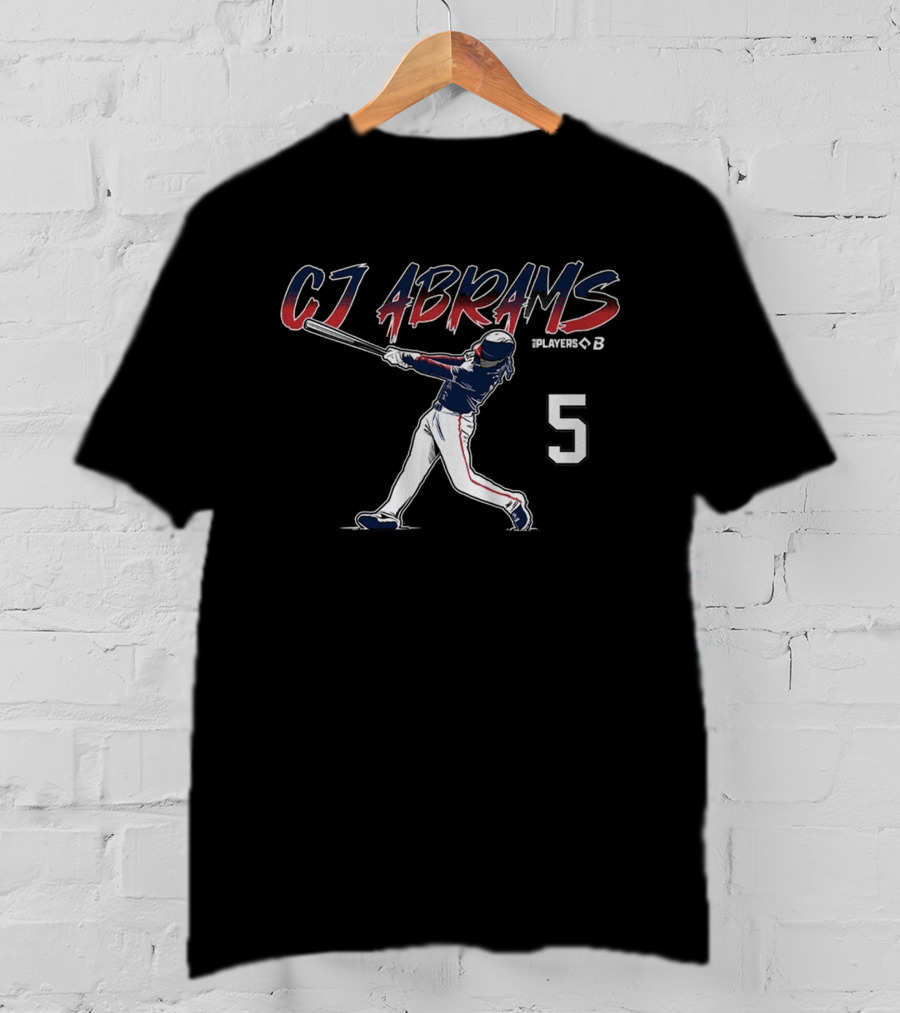 CJ Abrams Baseball Swing Number 5 T-Shirt