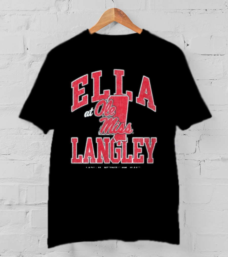 ELLA LANGLEY Ole Miss Mississippi T-Shirt
