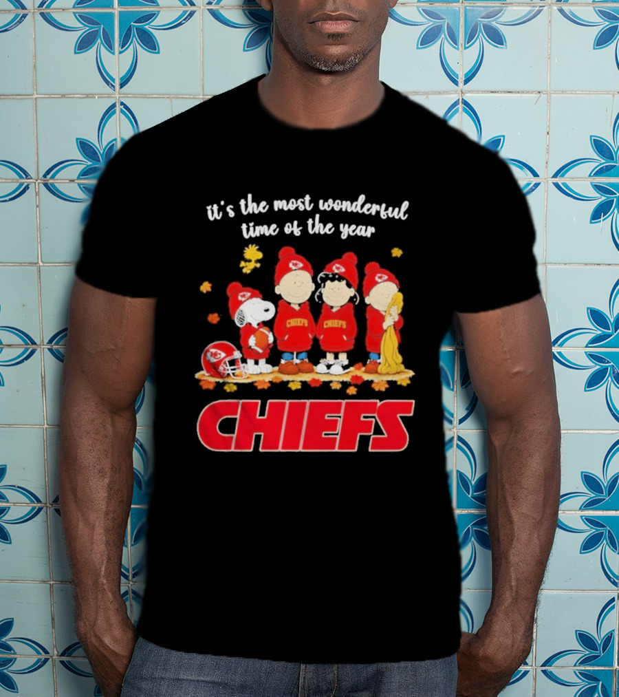It's The Most Wonderful Time Peanuts Chiefs Halloween 2026 T-Shirt