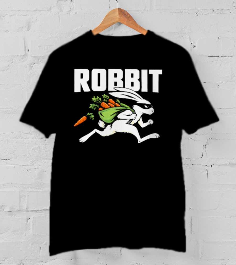 Robbit Rabbit Thief Robber Bunny With Carrots T-Shirt