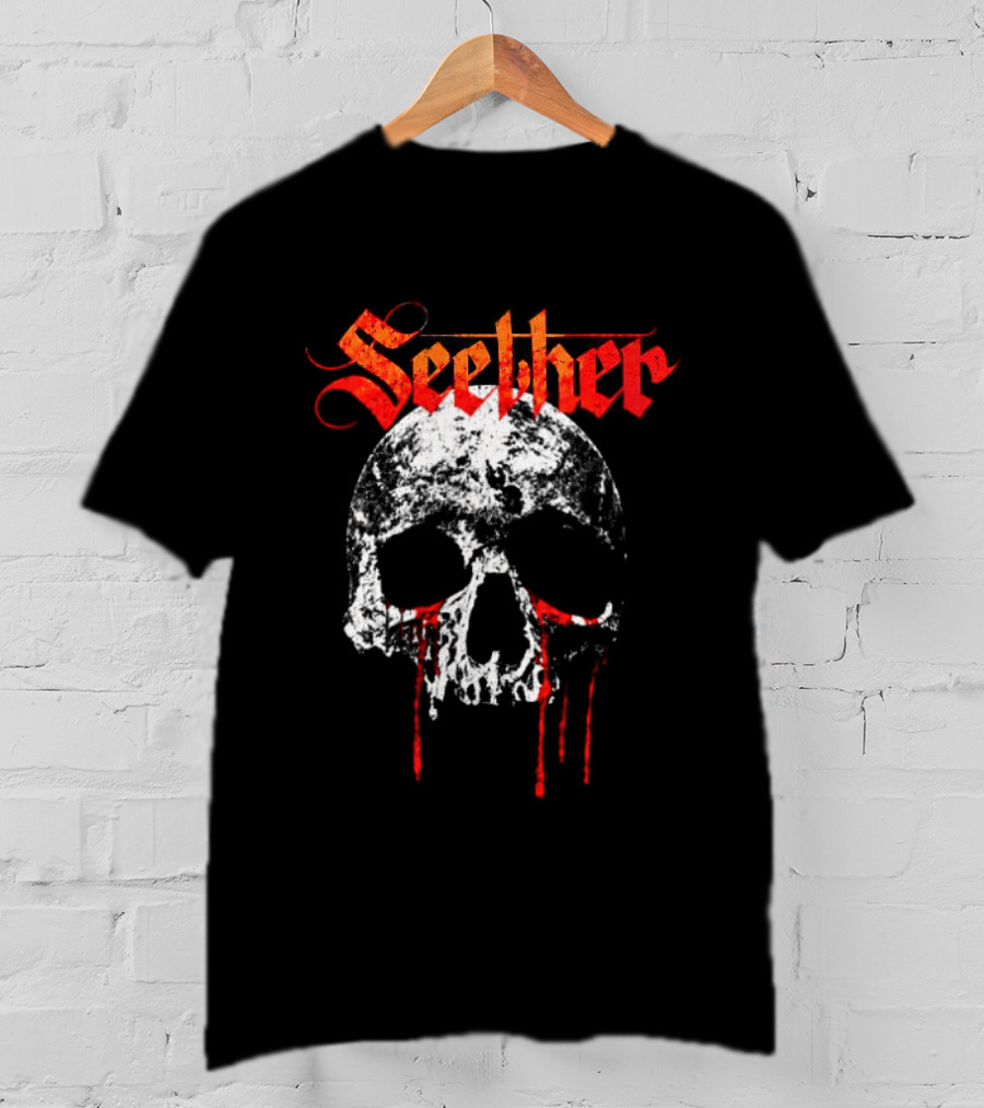 Seether Break The Cycle Tour 2026 North America Bloody Skull T-Shirt