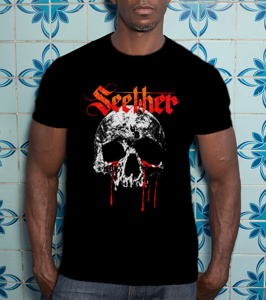 Seether Break The Cycle Tour 2026 North America Bloody Skull T-Shirt