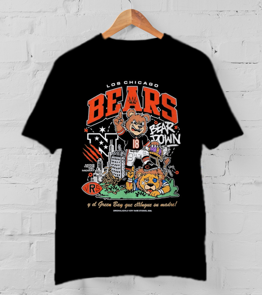 Los Chicago Bears Bear Down Bootleg Diss T-Shirt