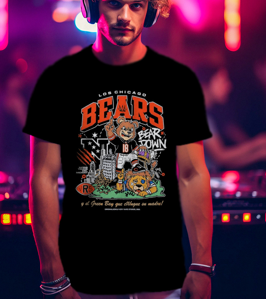 Los Chicago Bears Bear Down Bootleg Diss T-Shirt