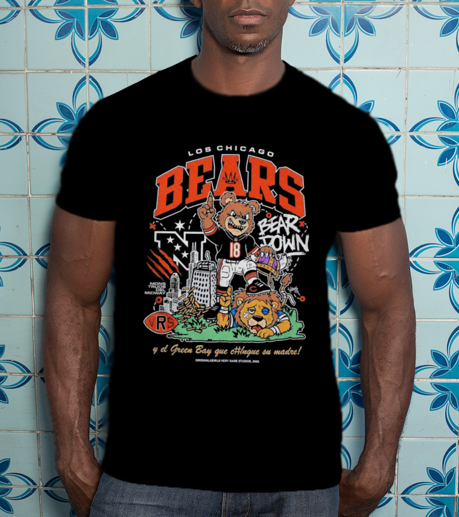 Los Chicago Bears Bear Down Bootleg Diss T-Shirt