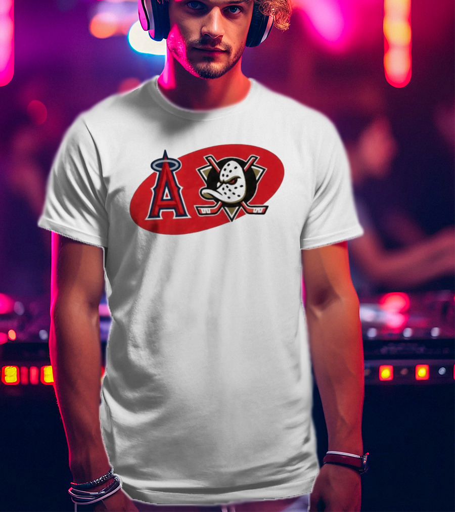Los Angeles Angels Anaheim Ducks Collaboration Event T-Shirt