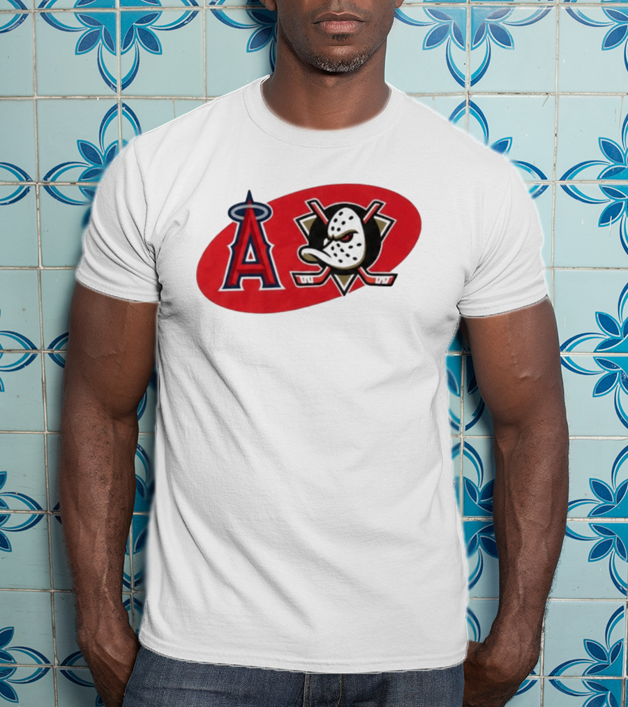 Los Angeles Angels Anaheim Ducks Collaboration Event T-Shirt