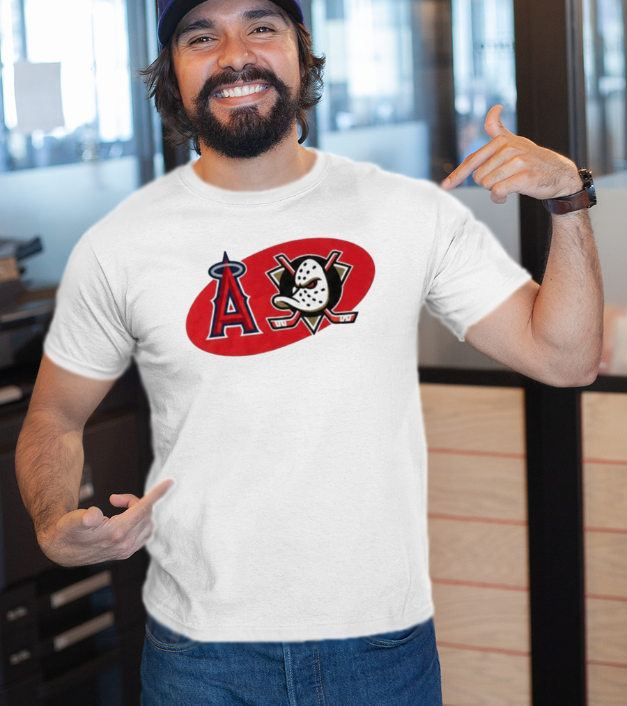 Los Angeles Angels Anaheim Ducks Collaboration Event T-Shirt