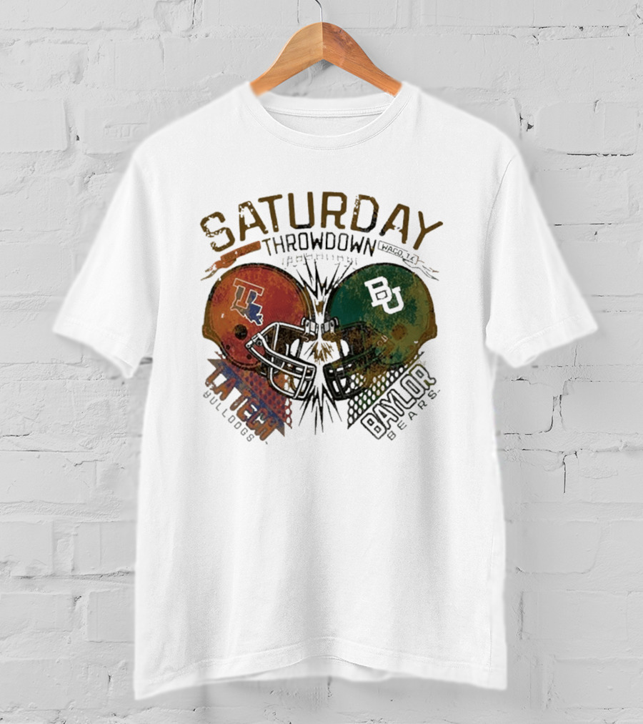 Baylor Bears Vs Louisiana Tech Bulldogs Saturday Throwdown Waco TX Sept 19 2026 T-Shirt
