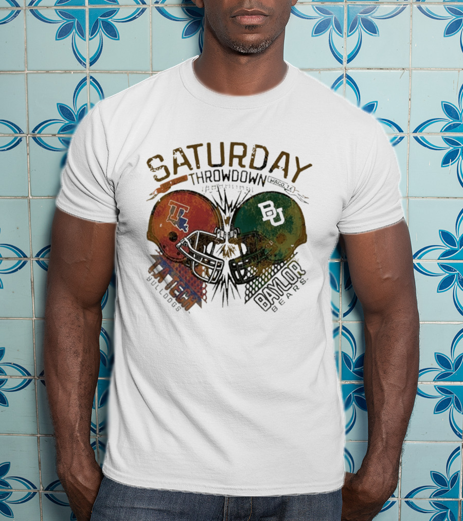 Baylor Bears Vs Louisiana Tech Bulldogs Saturday Throwdown Waco TX Sept 19 2026 T-Shirt