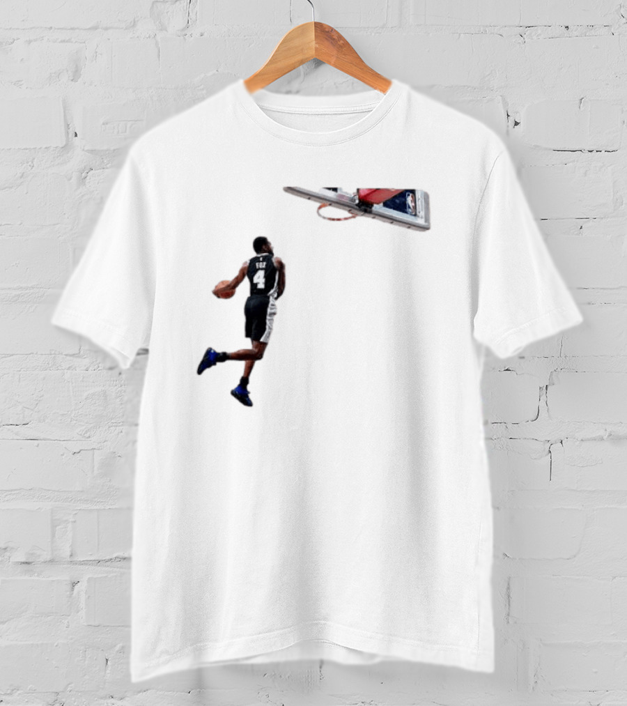 DeAaron Fox Dunk Action Sacramento Kings Basketball NBA T-Shirt