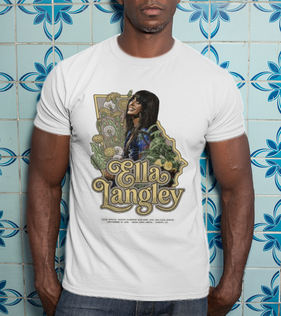 Ella Langley Akions Ford Arena 2026 Tour Athens GA September 18th Floral T-Shirt