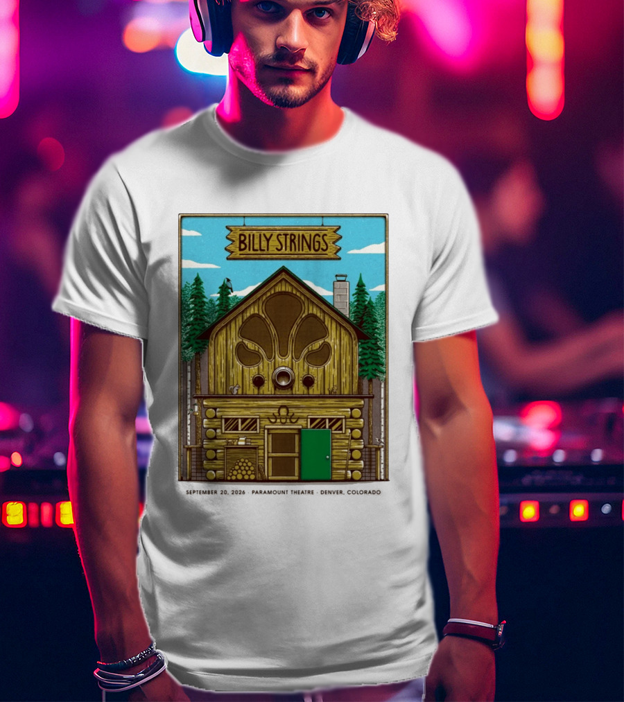 Billy Strings Fall Tour 2026 Paramount Theatre Denver September 20 Mike Tallman T-Shirt